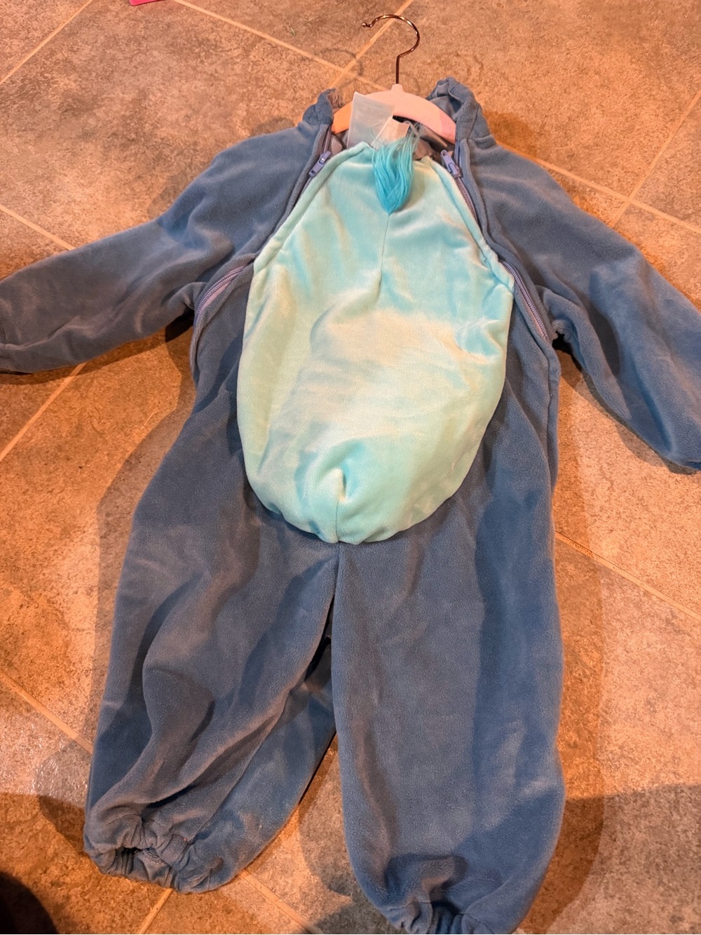 Stitch 12m Kids Costume with Light Aqua Belly